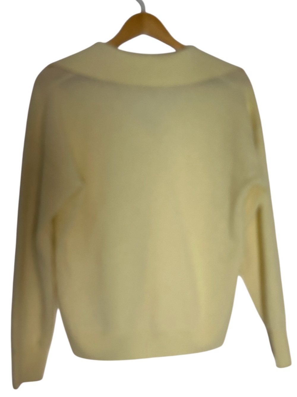 C By Bloomingdales Yellow Casmere Polo Neck Sweater Size M - Picture 4 of 7